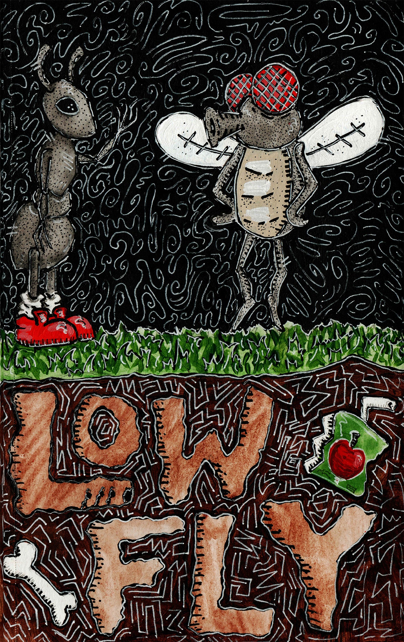 Low Fly & Ant Guy Sticker